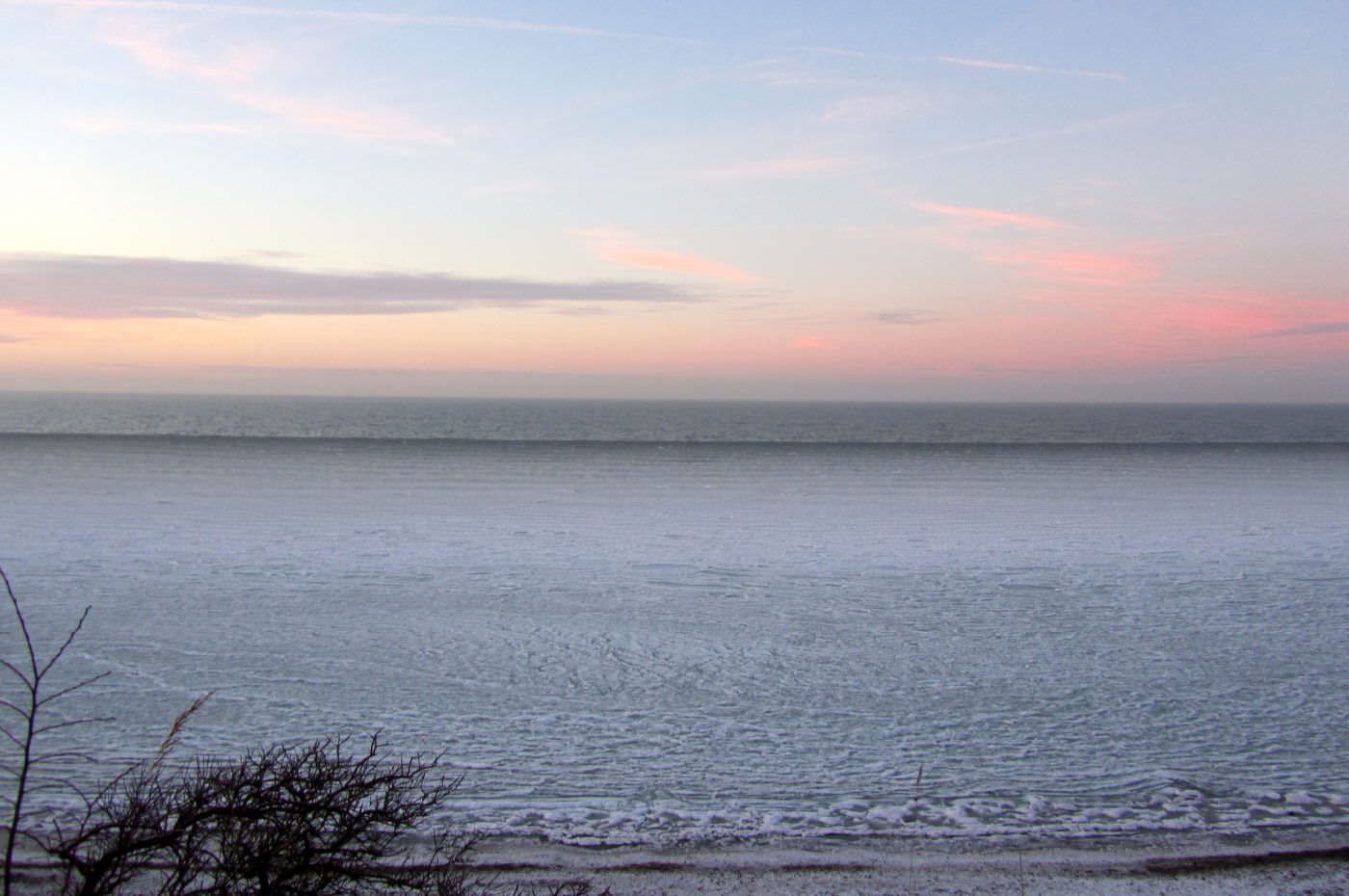 Gefrohrene Ostsee in Rerik