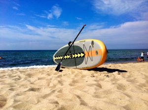 Standup Paddle Board am Strand von Rerik